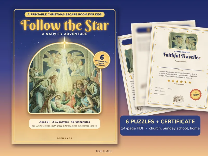 Follow the Star nativity escape room cover