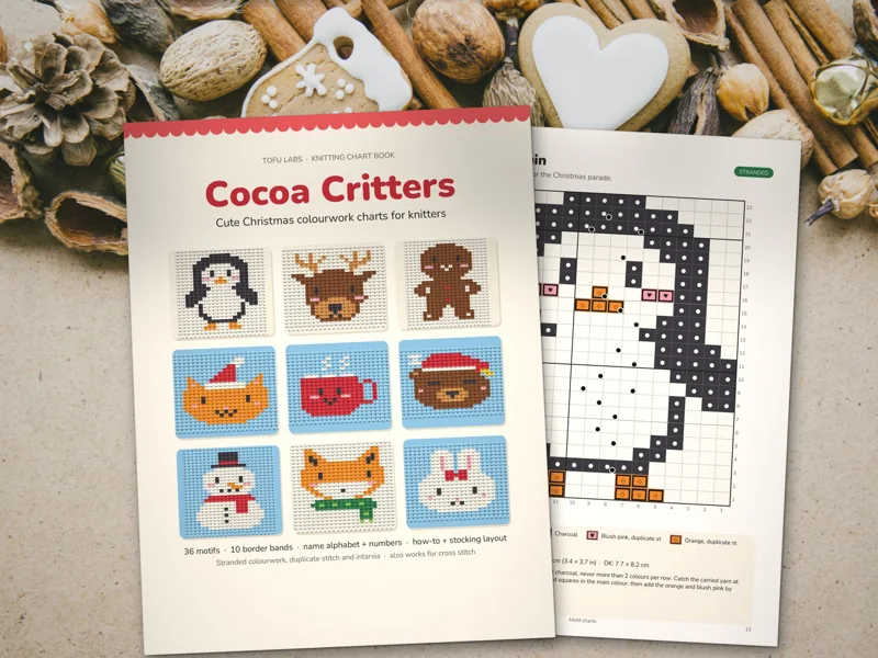 Cocoa Critters: 36 Christmas knitting charts